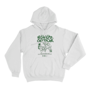 Inhale Exhale Flower Tour Unisex Hoodie White