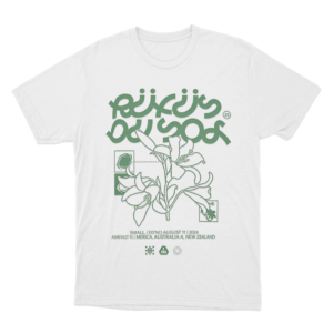 Inhale Exhale Flower Tour Unisex T Shirt White