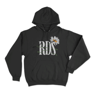 Rds Daisy Spiral Unisex Hoodie Black