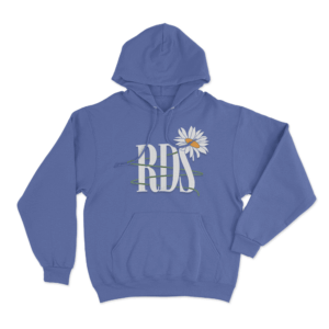 Rds Daisy Spiral Unisex Hoodie Blue