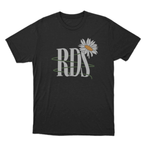 Rds Daisy Spiral Unisex T Shirt Black