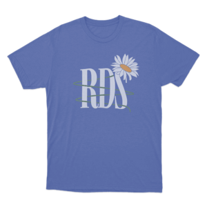 Rds Daisy Spiral Unisex T Shirt Blue
