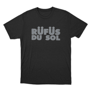 Rufus Du Sol Logo Unisex T Shirt Black