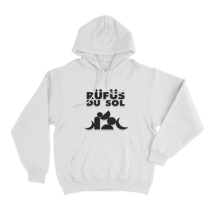 Rufus Du Sol Minimalist Icon Unisex Hoodie White
